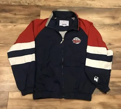 Minnesota Twins Vintage Starter MLB Baseball Windbreaker Jacket Mens Large 3M OG • $73.99