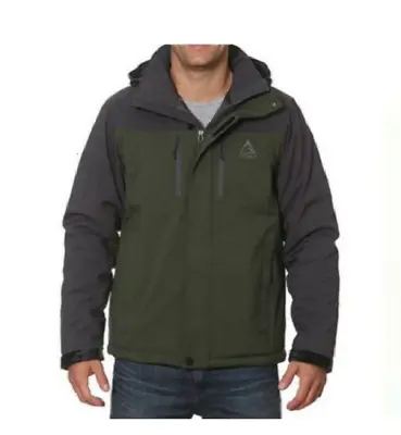 Gerry Black Vault Tech Outdoor Performance Insulated Jacket Removable Hood M  • $54.99
