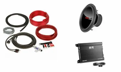 Boss BDVC12 1800W 12  4 Ohm Car Subwoofer With Mono Amplifier & Amp Kit Package • $154.93