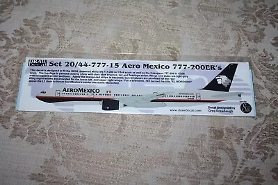 Draw Decals 1/200 Aero Mexico Boeing 777 Hasegawa New ! • $5.95