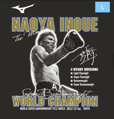 Naoya Inoue VS Fulton 2023 WINNER T-Shirt Kaise MIZUNO Official From Japan • $120