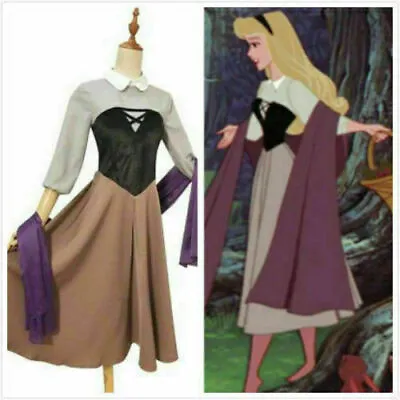 Aurora Briar Rose Costume Cosplay Princess Dress Sleeping Beauty Costume/ • $39