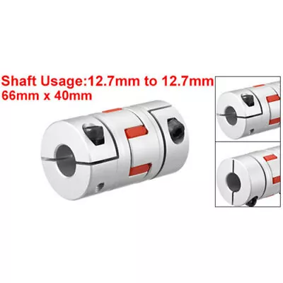 Shaft Coupling 1/2  Bore Flexible Coupler Joint For Servo Stepped Motor 12.7mm • $17.99