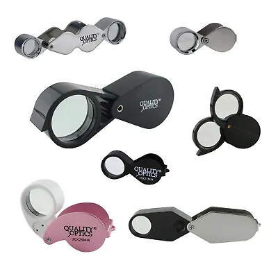 Quality Optics USA Folding Jewelers Loupe Loop Pocket Magnifier Magnifying Glass • $11.99