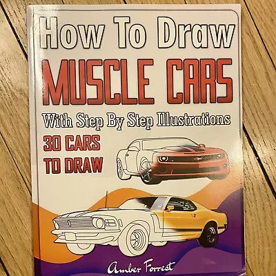 How To Draw Muscle Cars Guide Book New Condition Never Used • $16