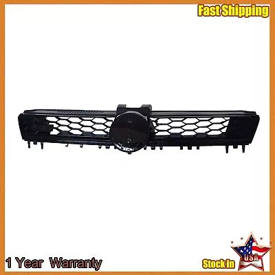 Front Glossy Black Grille Fit 2015 2016 Volkswagen VW MK7 Golf GTI • $48.54