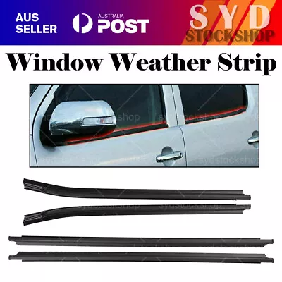 $32.52 • Buy Fit Toyota Hilux Double Cab Window Glass Seals Rubber Window Weather Strip 05-15