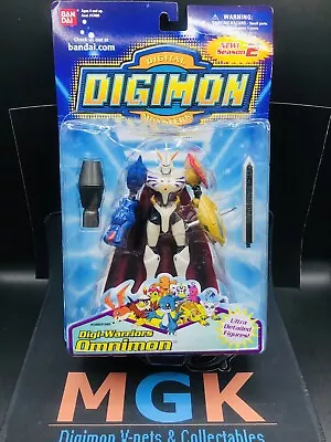 SEALED Digimon Digi-Warriors Omnimon Season 2 Figure 2000 New Boxed Bandai Toy • $999