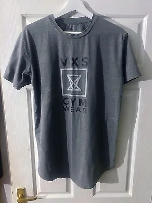 Men’s VXS Gymwear T Shirt Dark Grey Size Medium • £5.99