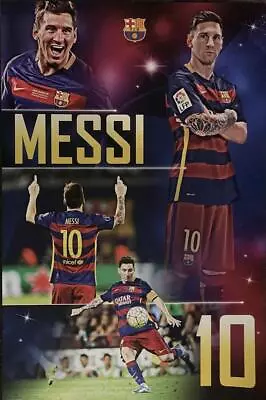 Leo Messi 10 FC Barcelona Poster Size: 24 X36  Soccer Football Sports Gift New • $14.10