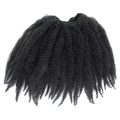 14  Afro Kinky Curly Hair Weft Weaves Marley Twist Braiding Hair Extensions #1B • $9.99