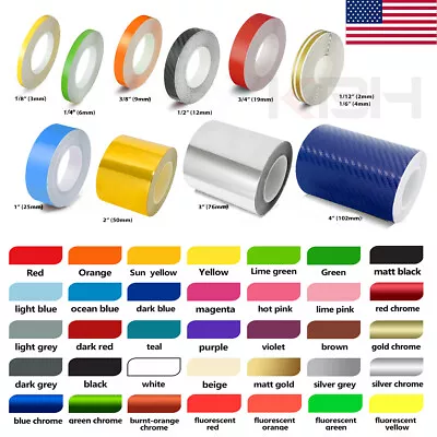 $8.45 • Buy Roll Vinyl Pinstriping Pin Stripe DIY Self Adhesive Line Car Tape Decal Stickers