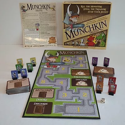 Munchkin Deluxe Board Game Steve Jackson Games Kill Monsters Steal Treasure • $22