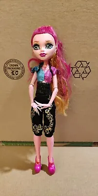 Monster High Gigi Grant Doll 13 Wishes Pink Skin Pink Orange Hair • $18.88