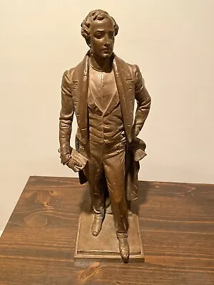 Bronze Statue First Michigan Governor Stevens T Mason A Weinert Sculptor 1908 • $95000