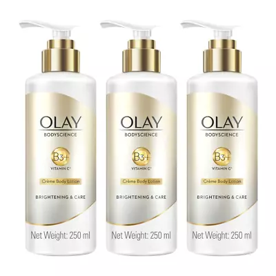 3x Olay Bodyscience Creme Body Lotion Brightening And Care 250ml • $72.90