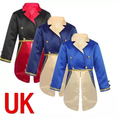 UK Freebily Baby Boys Prince Costume Turn-Down Collar Jacket Halloween Cosplay • £10.32