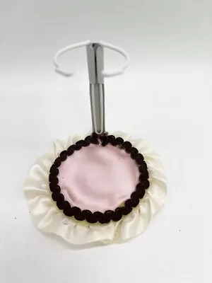 Decorated Metal Stand For Madame Alexander 8  - 10  Dolls Pink Brown Cream • $12