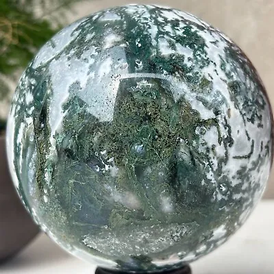 871g Natural Moss Agate Ball Quartz Crystal Sphere Reiki Meditation Decoration • $0.63