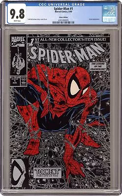 Spider-Man #1 McFarlane Silver Variant CGC 9.8 1990 4397499005 • $100
