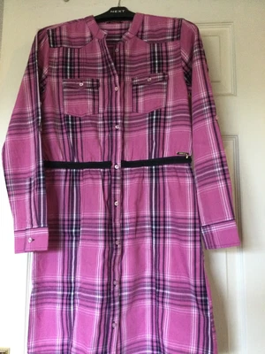 £9.10 • Buy Girls Checked Dress By Guess Age 14. Logo & Beaded Waistband