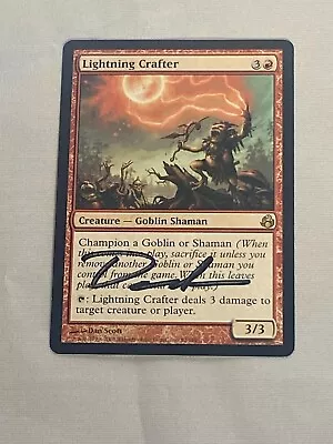 MTG Lightning Crafter Artist Proof And Signature Signed Scott • $44.99