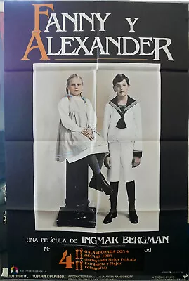 INGMAR BERGMAN FANNY & ALEXANDER Original Spanish Movie Poster 1984 Classic! • $49.99