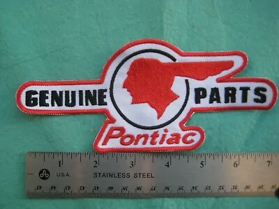 Large Pontiac Genuine Service Parts Dealer   Uniform Back Patch • $18