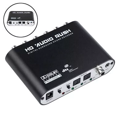 Optical SPDIF Coaxial AC3 DTS To 5.1CH Analog Audio Rush Sound Decoder Converter • £23.87