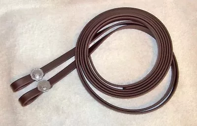 Split Reins BROWN Beta Bio-thane Rein Bridle Show Trail Riding Pony 5/8 X 7'  • $29.99