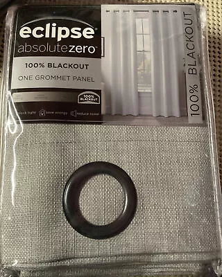 🌄 ECLIPSE Absolute Zero 100% Blackout One Grommet Panel 40”x95”🆕️SET OF 2 • $39.99