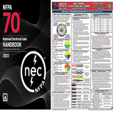 NFPA 70 NEC Handbook 2023 Edition With Tabs Hardcover + QUICK CARD • $99.41