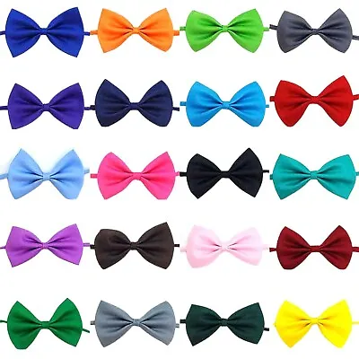 Pet Dog Cat Bow Tie Neck Collar Small To Large Pets Adjustable Puppy Kitten • £4.59