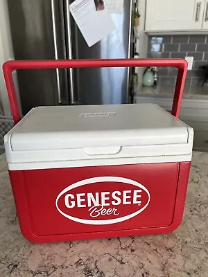 Vintage Genesee 6 Pack Coleman Beer Cooler Red “Rare” • $35