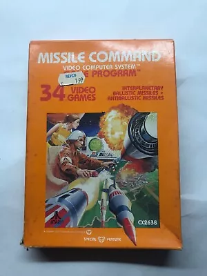 Vintage Atari CX2638 Missile Command 1980 Game Brand New • $24