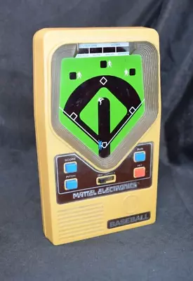 Vintage 1978 Mattel Electronics Baseball Handheld Game Works 9 Volt Battery • $55