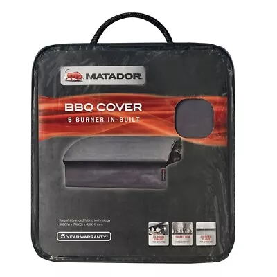 Matador BBQ Cover 6 Burner Built-In Air Ventilation Fortified Seams Fix-N-Free • $62.99