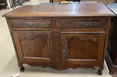 Antique French Louis XV Inlaid Oak Sideboard Chest Commode • $1650