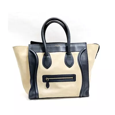 CELINE Hand Bag  Black Suede Leather 3113923 • $34