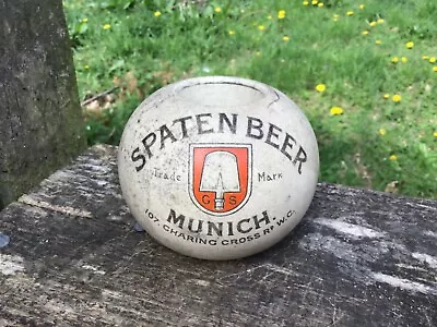 Spaten Beer Munich Match Holder Sir Joseph Causton  (Pub Bar Top Match Holder) • £25