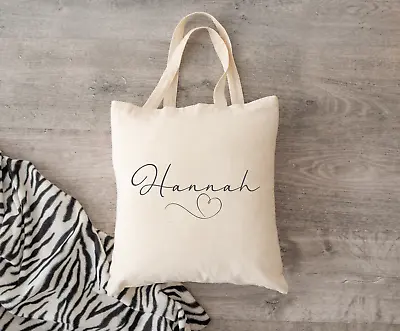 £7.99 • Buy Personalised Tote Bag  Shopping Bag Teacher Friend Gift Bridesmaid Mum Nan