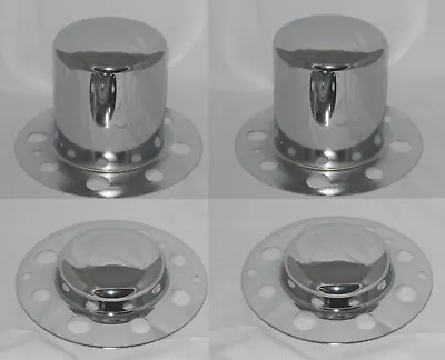 Set Of 4 Dually Fits Some Alcoa Eagle 8 Lug Wheel Center Caps Chrome No Logo • $79.95