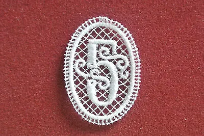 Number 5/five  - Sew-on Lace Motif/applique/patch/craft/card Making • £1.55