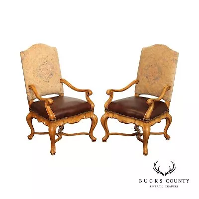 Thomasville Furniture 'Hills Of Tuscany' Bibbiano Dining Arm Chairs • $895