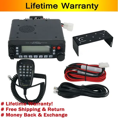 Dual Band FM Transceiver Mobile Radio UHF VHF 50W W/O Antenna Feeder Line Clamp • $225