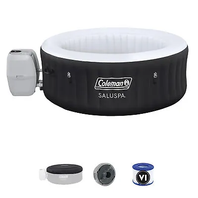Coleman 71  X 26  Portable Inflatable Spa 4-Person Hot Tub Black (Open Box) • $423.61