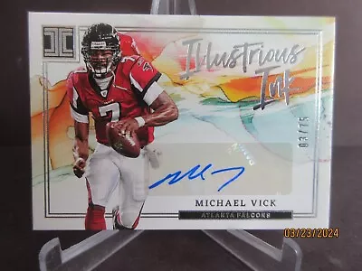 2023 Impeccable Illustrious Ink Auto Michael Vick #03/75 Falcons • $31.01