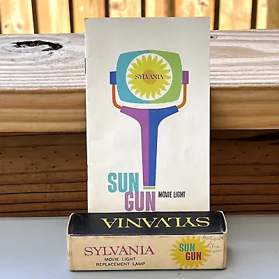 Vintage Sylvania Sun Gun Manual Instructions & Replacement Bulb Lamp Light #P17 • $19.99