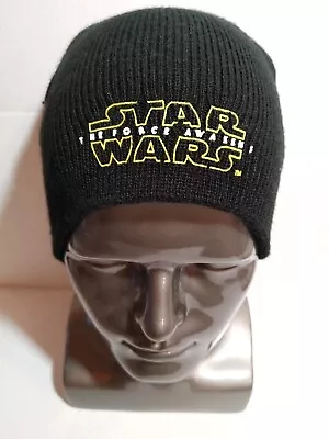  Star Wars The Force Awakens Black Knit Cap Beanie Hat (J5) • $7