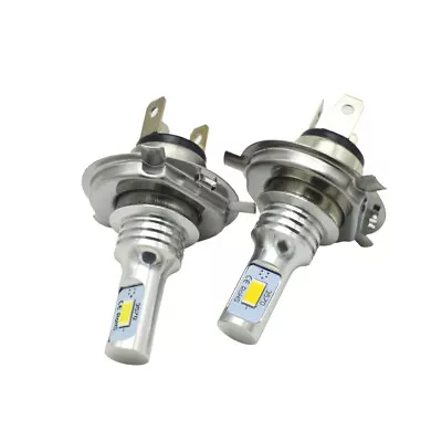 Pair 6000K White H4 HB2 9003 LED Headlight Kit Hi/Low Beam Bulbs For Car SUV • $17